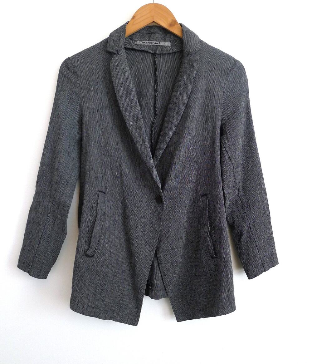 TRANSIT PAR SUCH Stretch Linen Packable Blazer Jacket Made in Italy YOOX $560